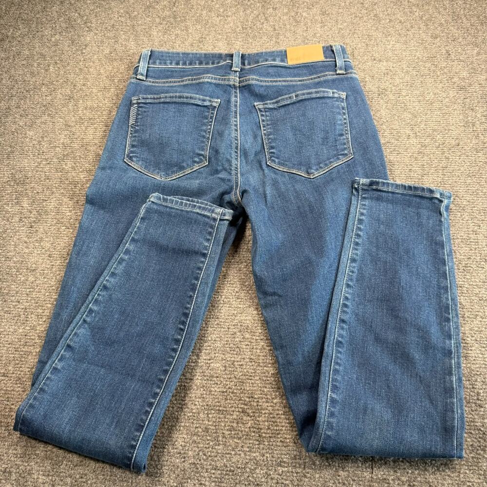 High Rise Skinny Ankle Jeans PAIGE Hoxton Women's 26 Medium Wash Blue Stretch